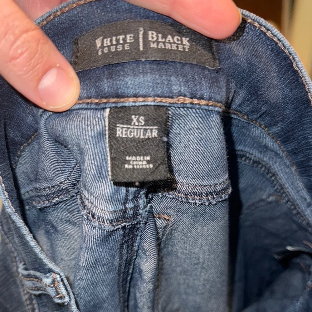 White House Black Market Skinny Jeans Dark Blue size‎ XS